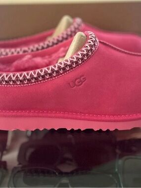UGG Kids Hot Pink Moccasin Slippers